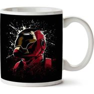 Art Hediye 01 Iron Man Paint Splatter İki Tarafı Baskılı Kupa Bardak