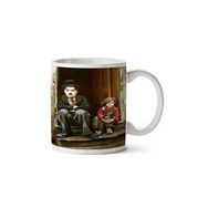 Art Hediye 01Charlie Chaplin Çocuk İki Tarafı Baskılı Kupa Bardak