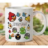Art Hediye 1-013 Angry Birds Kuşlar İki Taraf Baskılı Kupa Bardak