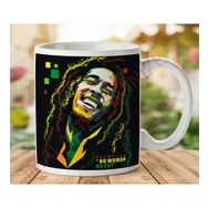 Art Hediye 1-062 BOB MARLEY NO WOMAN İki Tarafı Baskılı Kupa Bardak