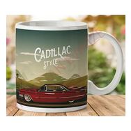 Art Hediye 1-089 Cadillac Style İki Tarafı Baskılı Kupa Bardak
