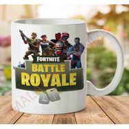 Art Hediye 1-1002 Fortnite Yeni Tasarım İki Tarafı Baskılı Kupa Bardak