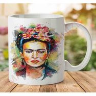 Art Hediye 1-1006 Frida Kahlo İki Tarafı Baskılı Kupa Bardak