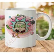 Art Hediye 1-1180 Rick Morty İki Tarafı Baskılı Kupa Bardak