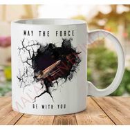 Art Hediye 1-1227 Star Wars - May The Force Be With You İki Tarafı Baskılı Kupa Bardak