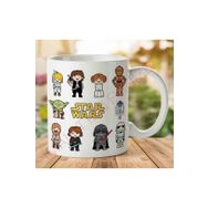 Art Hediye 1-1230 Star Wars Karakterler İki Tarafı Baskılı Kupa Bardak
