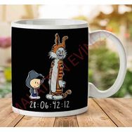 Art Hediye 1-1352 Donnie And Frank Calvin And Hobbs Darko Rabbitjpeg İki Tarafı Baskılı Kupa Bardak