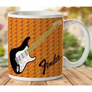 Art Hediye 1-152 Fender Renkli İki Tarafı Baskılı Kupa Bardak