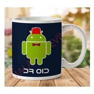 Art Hediye 1-1767 Doctor Droid Android Who İki Tarafı Baskılı Kupa Bardak