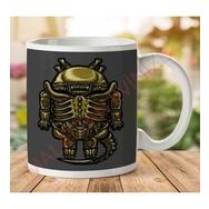 Art Hediye 1-1793 Droilien Alien Androidjpeg İki Tarafı Baskılı Kupa Bardak
