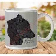 Art Hediye 1-1890 Revenge is Coming Game of Thrones Direwolf of Starkjpeg İki Tarafı Baskılı Kupa Bardak