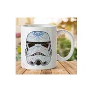 Art Hediye 1-1993 Skull Candy Stormtrooper Star Warsjpeg İki Tarafı Baskılı Kupa Bardak