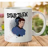 Art Hediye 1-2019 Star Trek Animated Grunge Dr Leonard Mccoyjpeg İki Tarafı Baskılı Kupa Bardak