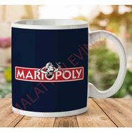 Art Hediye 1-2119 Super Mario Monopoly İki Tarafı Baskılı Kupa Bardak