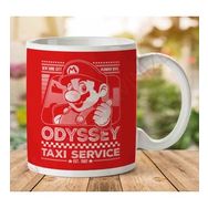 Art Hediye 1-2145 Super Mario Odyssey Taxi Service İki Tarafı Baskılı Kupa Bardak
