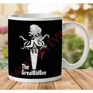 Art Hediye 1-2188 The Great Old One Cthulhu İki Tarafı Baskılı Kupa Bardak
