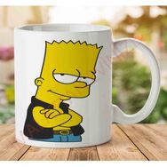 Art Hediye 1-2301 Bart Simpson İki Tarafı Baskılı Kupa Bardak
