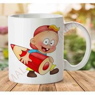 Art Hediye 1-2317 Cartoon Çizgi Film İki Tarafı Baskılı Kupa Bardak