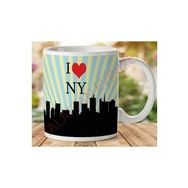 Art Hediye 1-232 I LOVE NY 2 İki Tarafı Baskılı Kupa Bardak