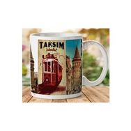 Art Hediye 1-239 İstanbul Taksim İki Tarafı Baskılı Kupa Bardak