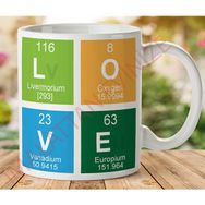 Art Hediye 1-295 Love Kimyasal İki Tarafı Baskılı Kupa Bardak