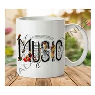 Art Hediye 1-340 Müzik İki Tarafı Baskılı Kupa Bardak