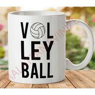 Art Hediye 1-487 Volleyball İki Tarafı Baskılı Kupa Bardak