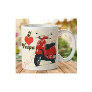 Art Hediye 1-495 I LOVE VESPA İki Tarafı Baskılı Kupa Bardak