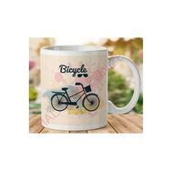 Art Hediye 1-54 Bicycle İki Tarafı Baskılı Kupa Bardak
