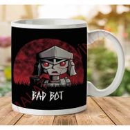 Art Hediye 1-793 Bad Bot Transformers Megatronjpeg İki Tarafı Baskılı Kupa Bardak