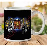 Art Hediye 1-808 Black Ranger Power Rangers İki Tarafı Baskılı Kupa Bardak