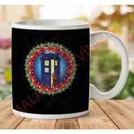 Art Hediye 1-832 Police Box İki Tarafı Baskılı Kupa Bardak