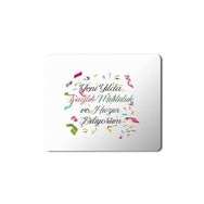 Art Hediye 2024 Yeni Yılda Saglık Mutluluk Huzur Konfeti 23x19 cm Mouse Pad