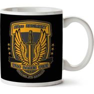 Art Hediye 22ND Regiment Insignia Cod 4 Modern Warfare Iki Tarafı Baskılı Kupa Bardak