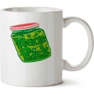 Art Hediye 26 Ram Pickle Rick Kavanoz İki Tarafı Baskılı Kupa Bardak