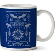 Art Hediye A Very Supernatural Christmas Knit Baskılı Kupa Bardak