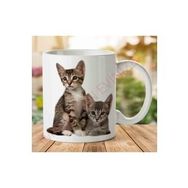 Art Hediye A2424 Kedi Yavrusu İki Tarafı Baskılı Kupa Bardak