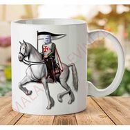 Art Hediye A2428 Knight İki Tarafı Baskılı Kupa Bardak