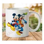 Art Hediye A2445 Mickey Mouse Characters İki Tarafı Baskılı Kupa Bardak