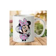 Art Hediye A2447 Mickey Mouse Minnie İki Tarafı Baskılı Kupa Bardak