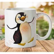 Art Hediye A2493 Penguen İki Tarafı Baskılı Kupa Bardak