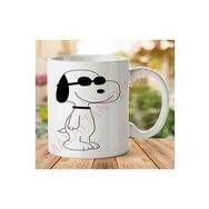 Art Hediye A2556 Snoopy İki Tarafı Baskılı Kupa Bardak