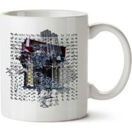 Art Hediye Ada Lovelace Abstractıon Machıne İki Tarafı Baskılı Kupa Bardak