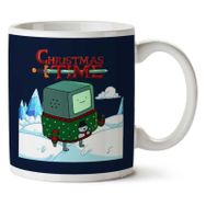 Art Hediye Adventure Christmas Time Beemo Ice World Cartoon Network Iki Tarafı Baskılı Kupa Bardak