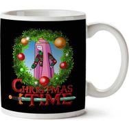 Art Hediye Adventure Christmas Time Wreath Princess Bubblegum Cartoon Network Baskılı Kupa Bardak