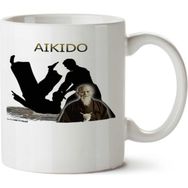 Art Hediye Aikido By Murihei Uesheda 01 İki Tarafı Baskılı Kupa Bardak