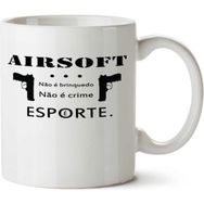 Art Hediye Airsoft Não É Brinquedo İki Tarafı Baskılı Kupa Bardak