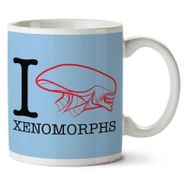 Art Hediye Alien I Heart Xenomorphs Iki Tarafı Baskılı Kupa Bardak