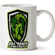 Art Hediye Alien Logo İki Tarafı Baskılı Kupa Bardak