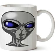 Art Hediye Alien-Png-Clipart Iki Tarafı Baskılı Kupa